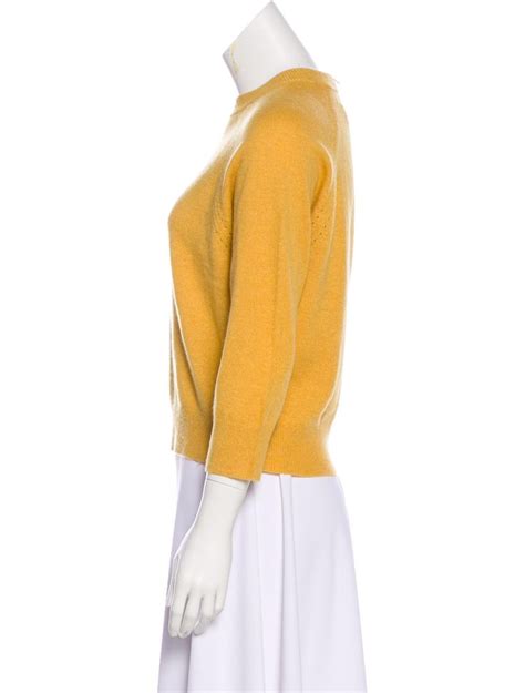 Mustard yellow Michael Kors sweater with zipper 